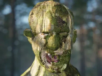 Tree Guardian Rigged  - 4K PBR UE4 UE5 Asset Free low-poly 3D model