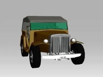 GAZ-67 jeep 3D model