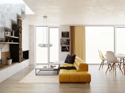 Interior scene in native blend file by-VIZFROMBLENDER 3D model