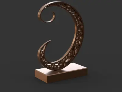 Decoration moon 3D model