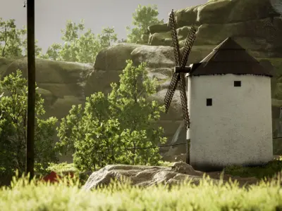 Countryside Race Game Pack Low-poly 3D model