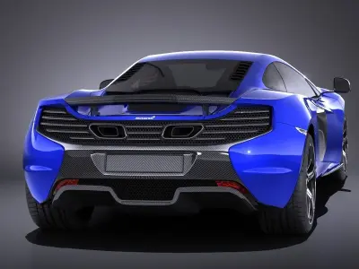 Mclaren 650S Coupe 2017 VRAY 3D model