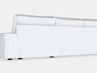 KIVIK 3-seat sofa with chaise longue 3 3D model