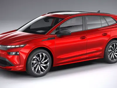 Skoda Enyaq with Interior 2025 3D model