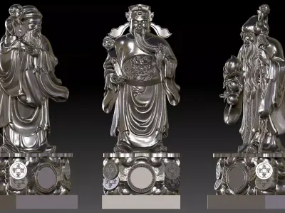 Fu Lu Shou 1 3D print model