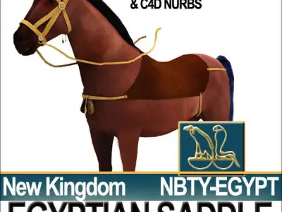 Saddle Ancient Egypt New Kingdom 3D model