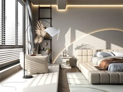  Bedroom Interior Model 3D model