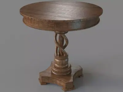 Bella 30 inch Round Table 3D model