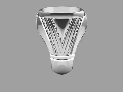 gem ring  3D print model