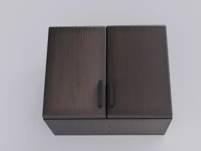 Kitchen cabinet Low-poly 3D model