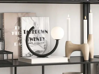 Decorative set-08-items from HM 3D model