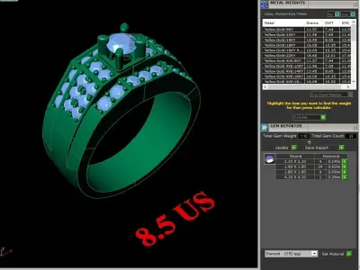 Luxury Men Rings Designs 5MR027 3D print model