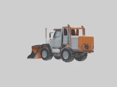 Snowplow Truck model 3D model