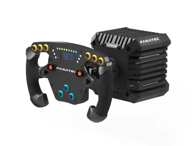 Fanatec F1 Wheel and Elite Pedals V2 3D model