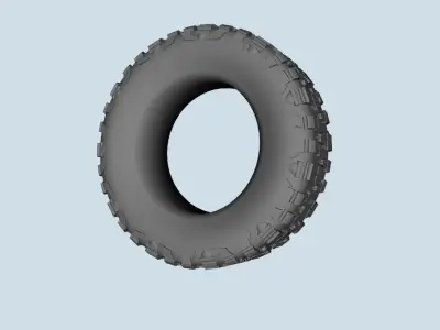Nitto Mud Grappler Tire scale 1-10 3D print model