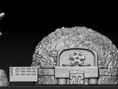 korean grave Free 3D model