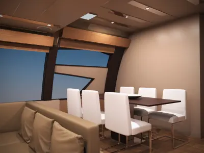 Yacht Ferretti 720 3D model