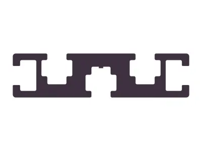 Extruded Aluminium Profile Enclosures Set for Partition Wall Low-poly 3D model