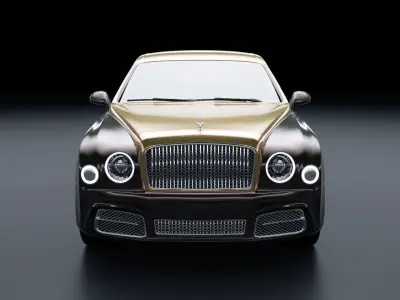 Bentley Mulsanne Low-poly 3D model