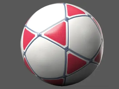 Star Shape Soccer Ball 3D model