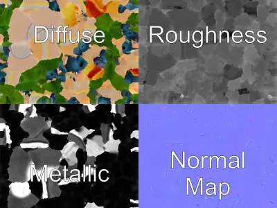 Tropical Smoothie Bowl 3D model pack Low-poly 3D model