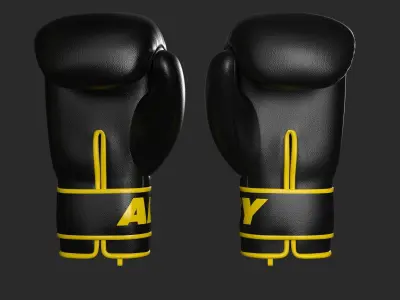 BOXING GLOVES AND GEAR 3D model