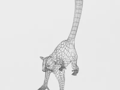 Lemur Low-poly 3D model