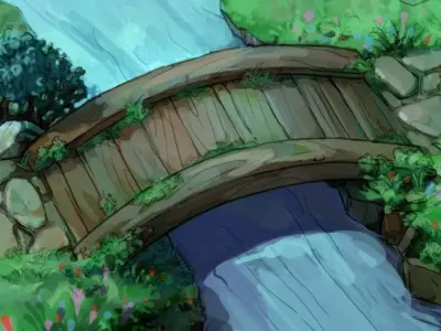 Game Cartoon - Bridge 75 3D model