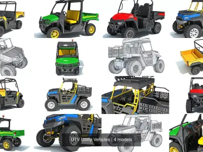 UTV Utility Vehicles 3D Model Pack