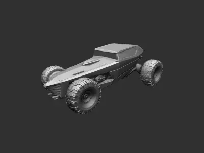 Futuristic car- 3D print model