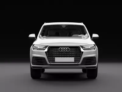 Audi Q7 Tfsi e Grey Light 3D model