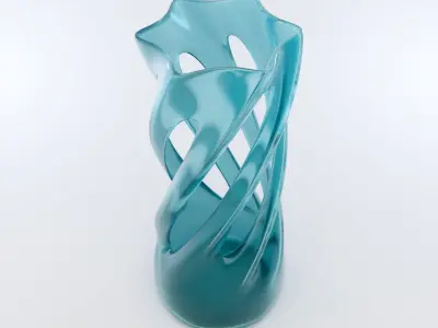 Twist Vase 3D model
