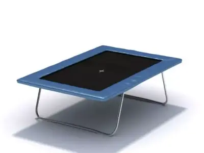 Black And Blue Trampoline 3D model