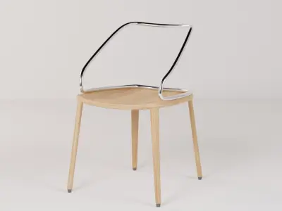 Cafe Chair 47x51x75 Low-poly 3D model