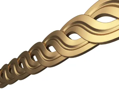 Ornament Element Molding 024 Low-poly 3D model