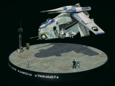 Low Altitude Assault Transport- Diorama Free low-poly 3D model