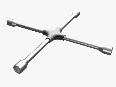 Cross Wheel Spanner 3D model