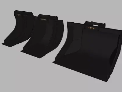 Pack godet Engcon - Engcon bucket pack 3D model