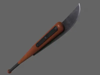 PBR Baseball Bat Weapon V3 Low-poly 3D model