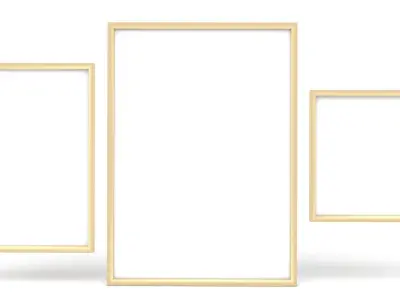 Frames Set empty frame 3D model