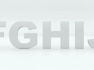 3d car badge letters for 3d printing 3D model