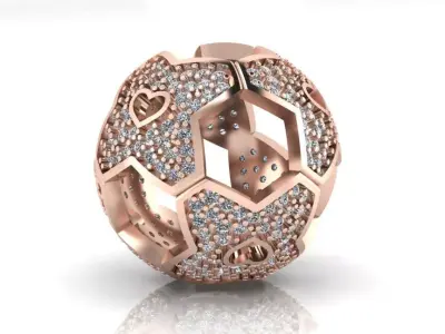 free jewelry round pendant Free 3D print model