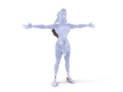 Elegant Performer Model Pack  Fantasy Character Low-poly 3D model