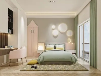 Children Room Interior 3D model order