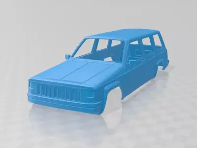 Jeep Cherokee XJ 2000 - Body Car STL Model 3D print model