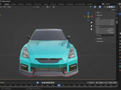 Nissan GTR Nismo 3D model