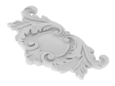 Cartouche Ornament 042 3D model