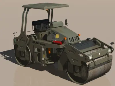 JGSDF Vibrating  Load roller SW-652 3D model