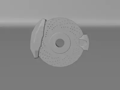 RR Calipers and Brackets LAM 3D model 3D model