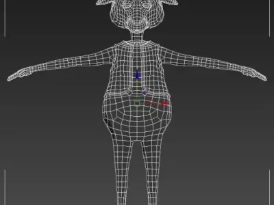 Dermut Sheep Bagpiper  Low-poly 3D model